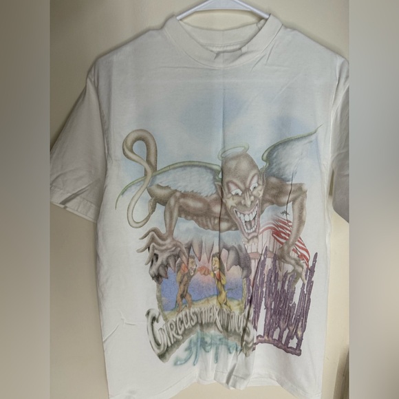 T-shirt Travis Scott Utopia Merch, Blanc, Taille M, Homme, Neuf Sans étiquettes (Gildan)
